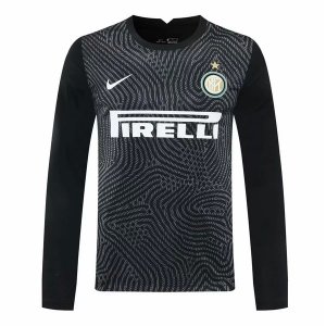 Maillot Inter Milan ML Gardien 2020 2021 Noir Pas Cher