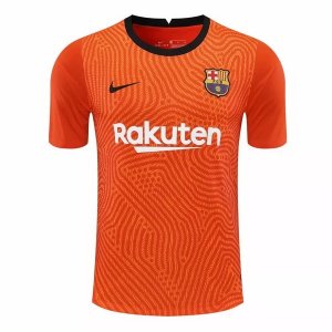 Maillot Barcelona Gardien 2020 2021 Orange Pas Cher