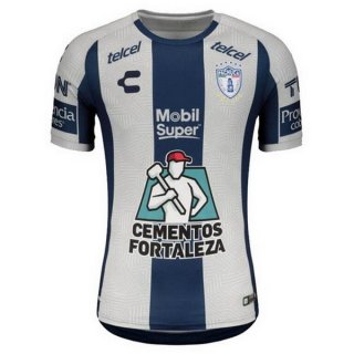 Thailande Maillot Pachuca Domicile 2020 2021 Bleu Blanc Pas Cher