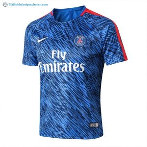 Entrainement Paris Saint Germain Ensemble Complet 2017 2018 Bleu Rouge Pas Cher