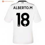 Maillot Liverpool Exterieur Alberto.M 2017 2018 Pas Cher