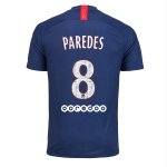 Maillot Paris Saint Germain NO.8 Paredes Domicile 2019 2020 Bleu Pas Cher Maillot Paris Saint Germain NO.8 Paredes Domicile 2019 2020 Bleu Pas Cher