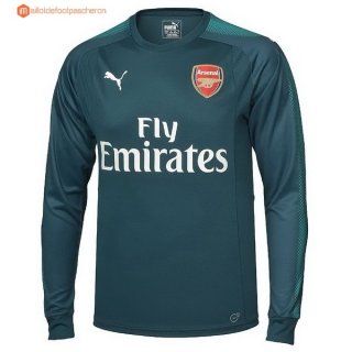 Maillot Arsenal Domicile ML Gardien 2017 2018 Pas Cher