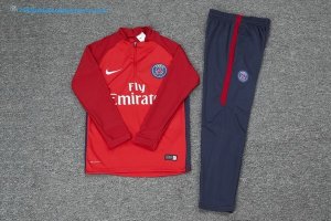 Survetement Enfant Paris Saint Germain 2017 2018 Rouge Pas Cher