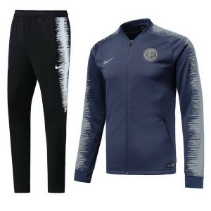 Survetement Inter Milan 2018 2019 Gris Bleu Pas Cher