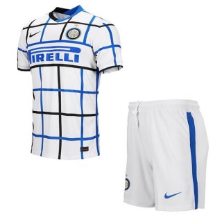 Maillot Inter Milan Exterieur Enfant 2020 2021 Blanc Pas Cher