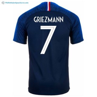 Maillot France Domicile Griezmann 2018 Bleu Pas Cher