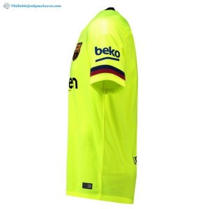 Thailande Maillot Barcelona Exterieur 2018 2019 Vert Pas Cher