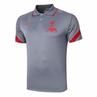 Polo Liverpool 2020 2021 Gris Clair Pas Cher