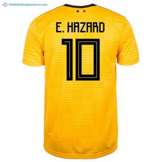 Maillot Belgica Exterieur E.Hazard 2018 Jaune Pas Cher