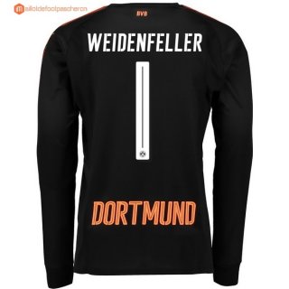 Maillot Borussia Dortmund Domicile ML Gardien Weidenfeller 2017 2018 Pas Cher