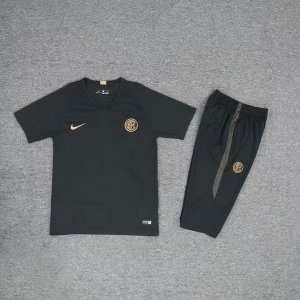 Entrainement Inter Milan Ensemble Complet 2019 2020 Noir Jaune Pas Cher