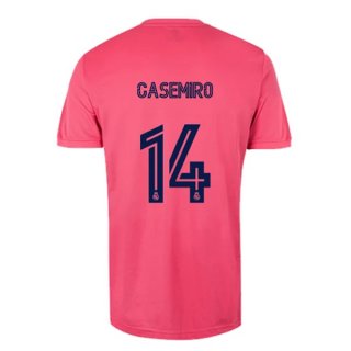 Maillot Real Madrid Exterieur NO.14 Casemiro 2020 2021 Rose Pas Cher