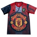 Entrainement Manchester United 2019 2020 Rouge Noir Pas Cher