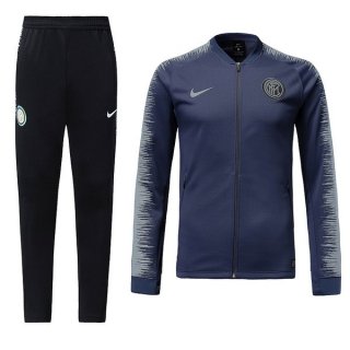 Survetement Inter Milan 2018 2019 Gris Bleu Pas Cher