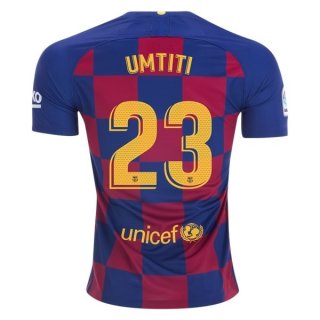 Maillot Barcelona NO.23 Umtiti Domicile 2019 2020 Bleu Rouge Pas Cher