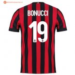 Maillot Milan Domicile Bonucci 2017 2018 Pas Cher