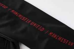 Survetement Manchester United 2019 2020 Noir Rouge Pas Cher