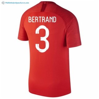 Maillot Angleterre Exterieur Bertrand 2018 Rouge Pas Cher