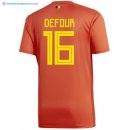 Maillot Belgica Domicile Defour 2018 Rouge Pas Cher