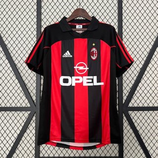 Thailande Maillot AC Milan Domicile Retro 2001 2002