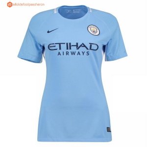 Maillot Manchester City Femme Domicile 2017 2018 Pas Cher