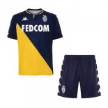 Maillot AS Monaco Exterieur Enfant 2020 2021 Jaune Pas Cher