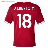 Maillot Liverpool Domicile Alberto.M 2017 2018 Pas Cher