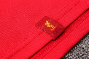 Polo Ensemble Complet Liverpool 2018 2019 Rouge Noir Pas Cher