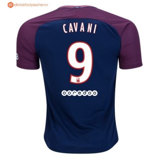 Maillot Paris Saint Germain Domicile Cavani 2017 2018 Pas Cher