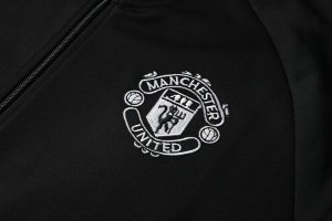 Survetement Manchester United 2019 2020 Negro Blanc Pas Cher