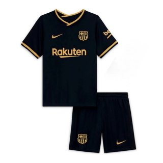 Maillot Barcelona Exterieur Enfant 2020 2021 Noir Pas Cher