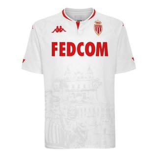 Thailande Maillot AS Monaco Third 2020 2021 Blanc Pas Cher