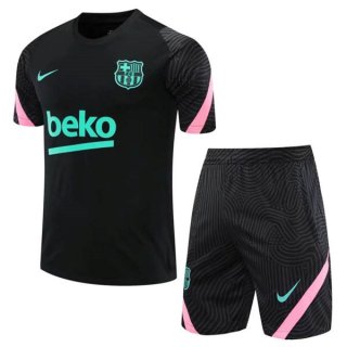 Entrainement Barcelona Ensemble Complet 2020 2021 Noir Vert Pas Cher