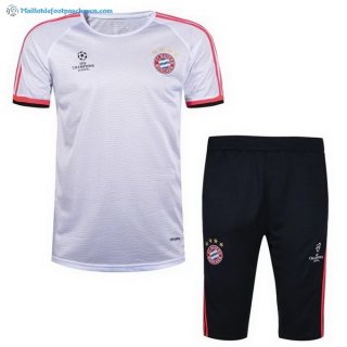 Entrainement Bayern Munich Conjunto Completo 2017 2018 Blanc Pas Cher