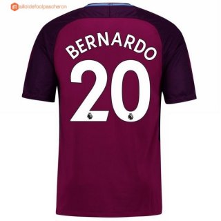 Maillot Manchester City Exterieur Bernardo 2017 2018 Pas Cher