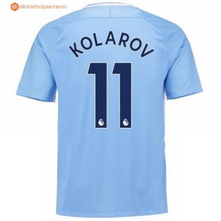 Maillot Manchester City Domicile Kolarov 2017 2018 Pas Cher