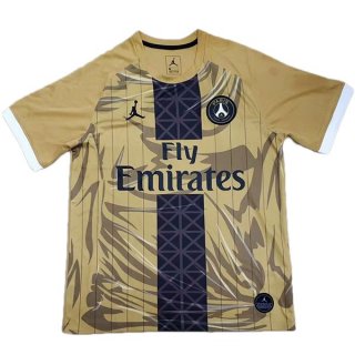 Maillot Paris Saint Germain JORDAN Spécial 2019 2020 Jaune Pas Cher