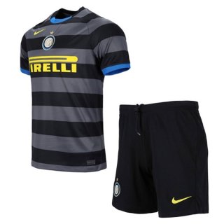 Maillot Inter Milan Third Enfant 2020 2021 Gris Pas Cher