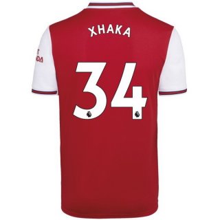 Maillot Arsenal NO.34 Xhaka Domicile 2019 2020 Rouge Pas Cher